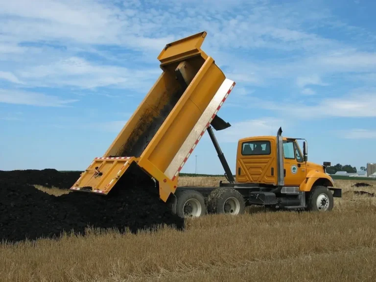 biosolid sludge on farm field