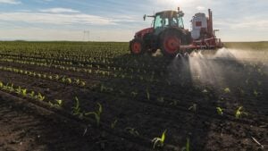herbicide application tractor